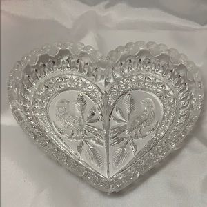 Vintage 1970s Bleikristall Lead Crystal Candy Dish
